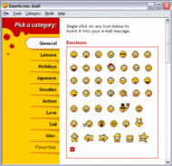 Emoticons Mail screenshot